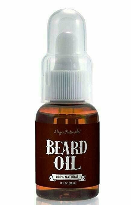 Organic Beard Oil & Leave-In Conditioner - Unscented Jojoba & Argan Oil, 1 oz