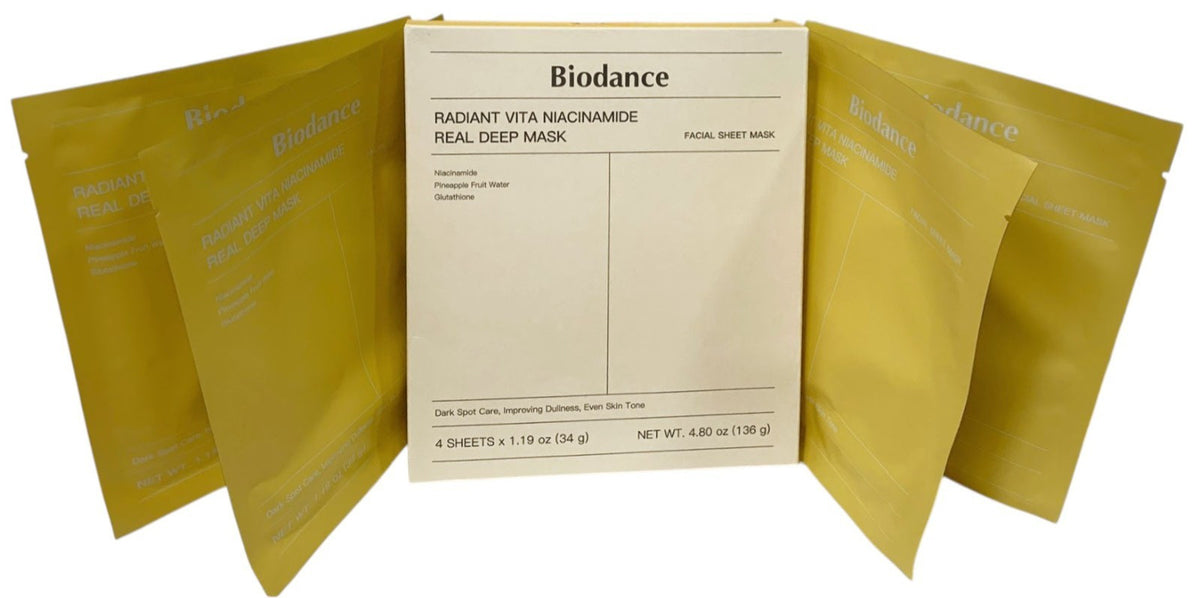 Niacinamide Hydrogel Face Mask Pack - Dark Spot Brightening, 34g x 4