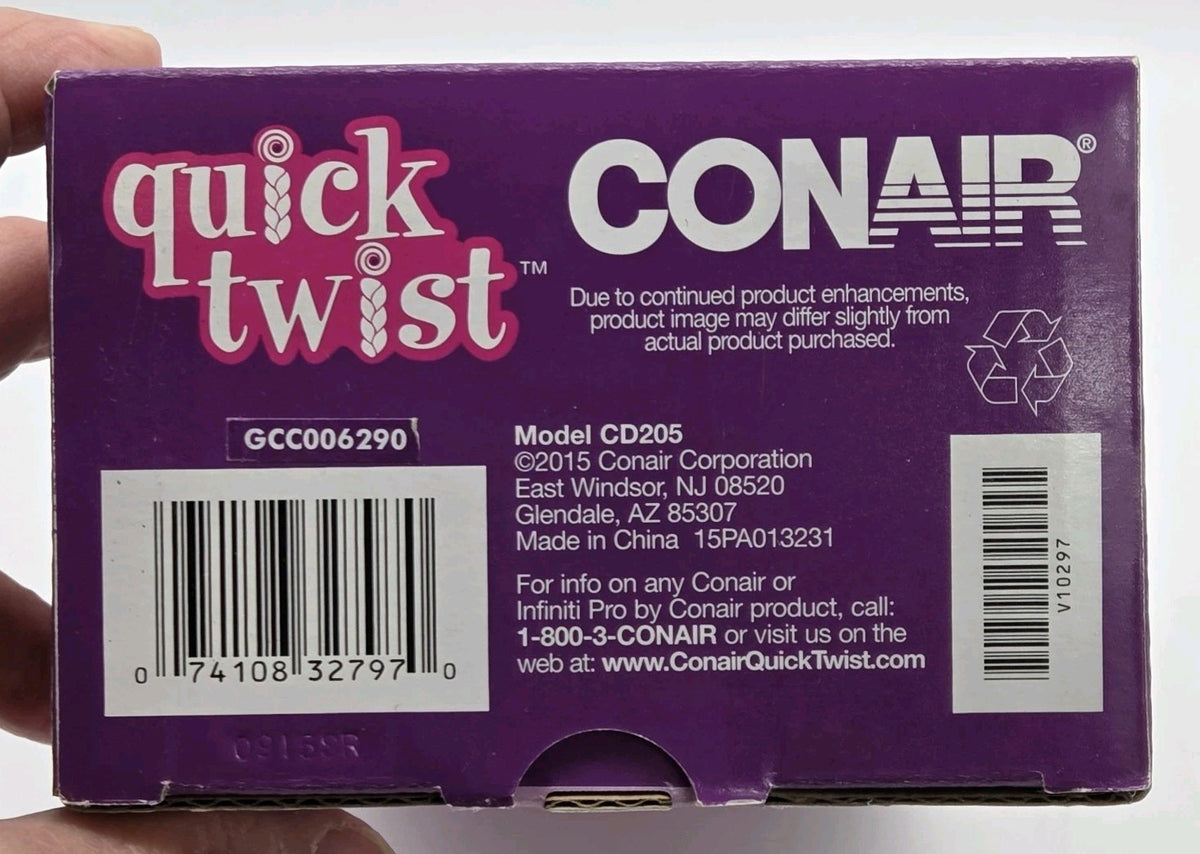 Conair Quick Twist Twirl Hair Braider Electronic Hairstyle Tool