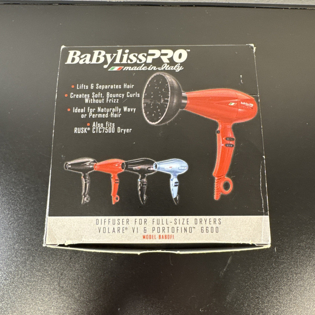 BaBylissPRO Diffuser Italian Series Slide-On BABDF1 -NEW