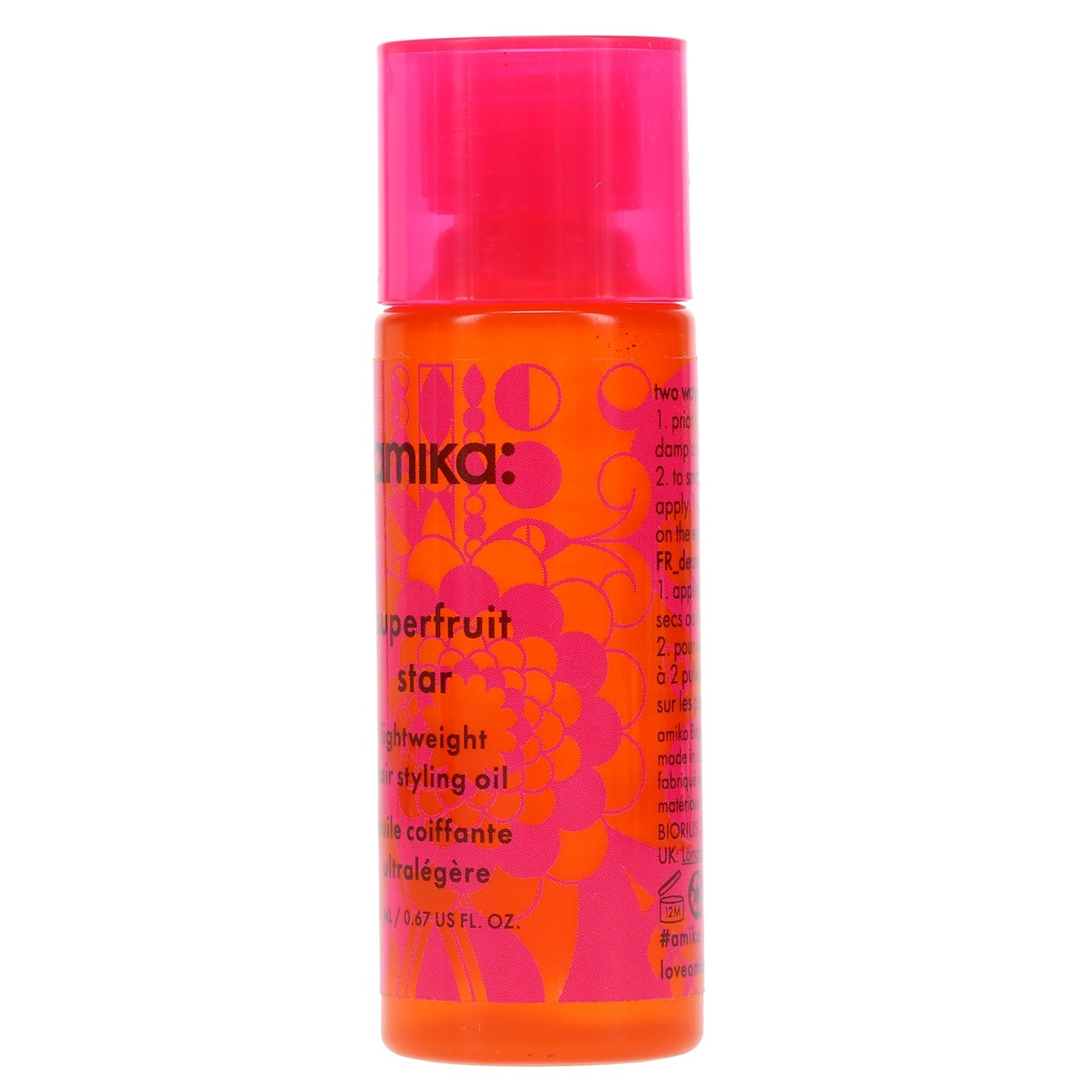 Lightweight Hair Styling Oil - Nourishing Frizz Control 0.67 oz