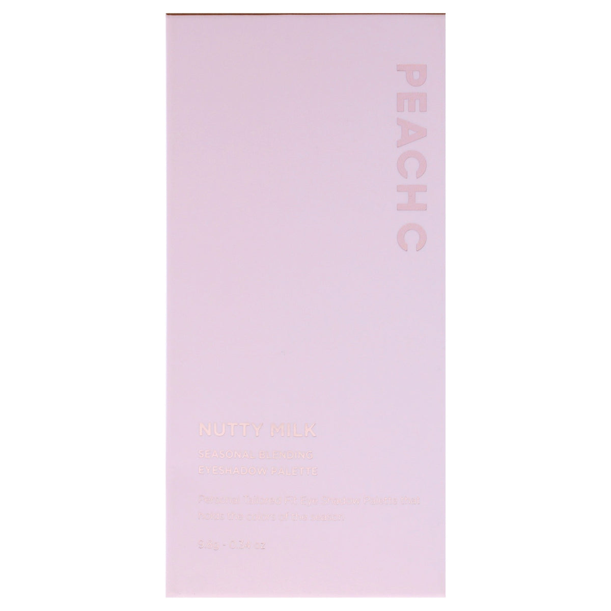 2-Pack Seasonal Eyeshadow Palette - Nutty Milk by Peach C, 0.34 oz - Versatile Matte, Shimmer & Glitter Shades