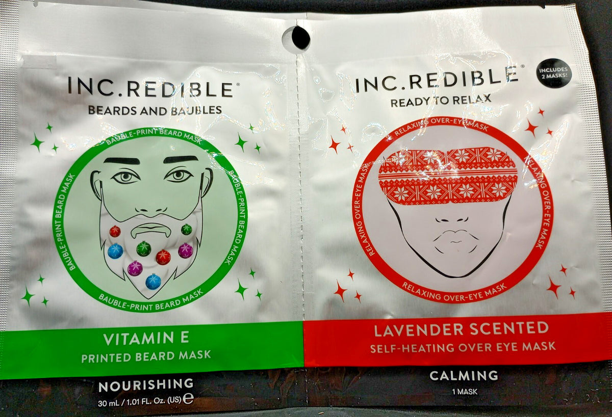 Vitamin E Beard & Eye Mask - Nourishing - 6 Pack