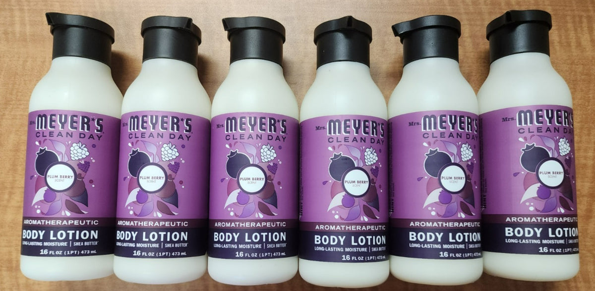 Mrs. Meyer's Clean Day Body Lotion, Plum Berry, 16 oz - Pack of 6