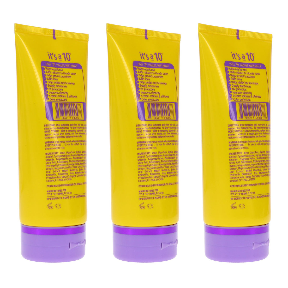 It's a 10 Miracle Blonde 5-Minute Repair Hair Treatment 3 Pack - 5 oz