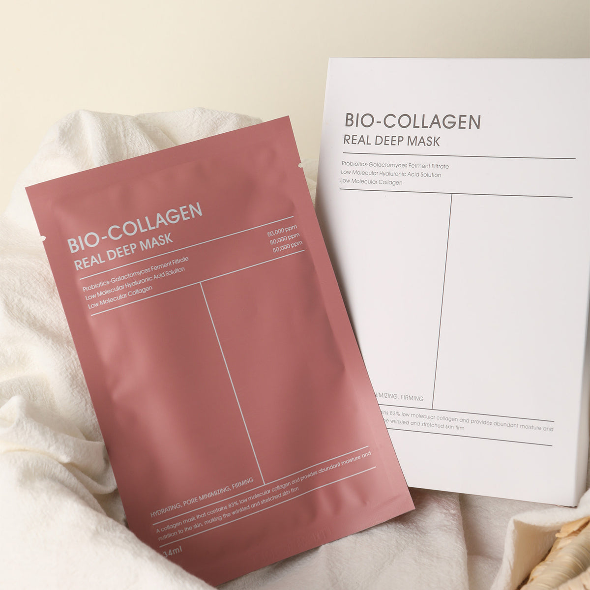 Bio-Collagen Deep Facial Lifting Mask - Pack of 8