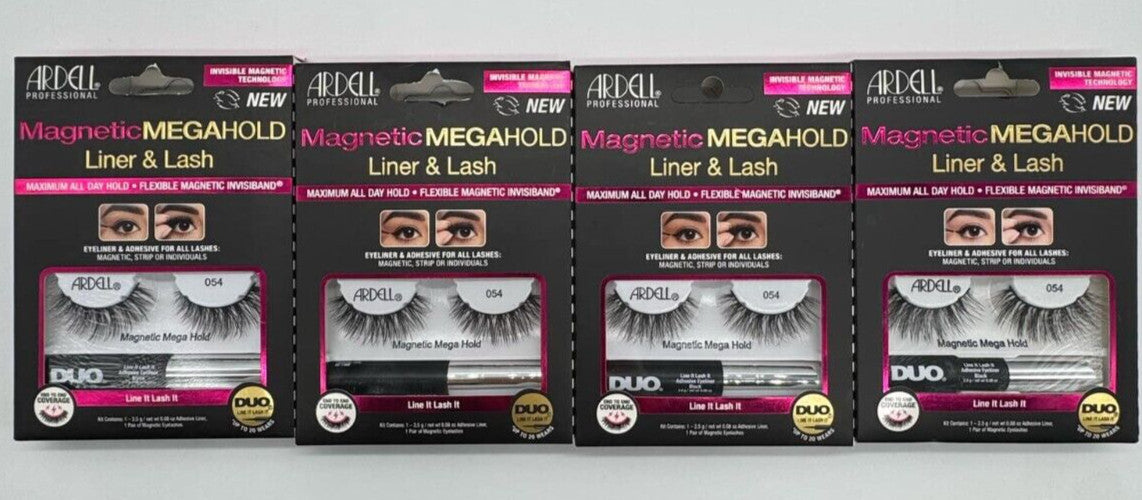 Magnetic Liner & Lash Kit with Reusable Magnetic Eyelashes - 4 Pack