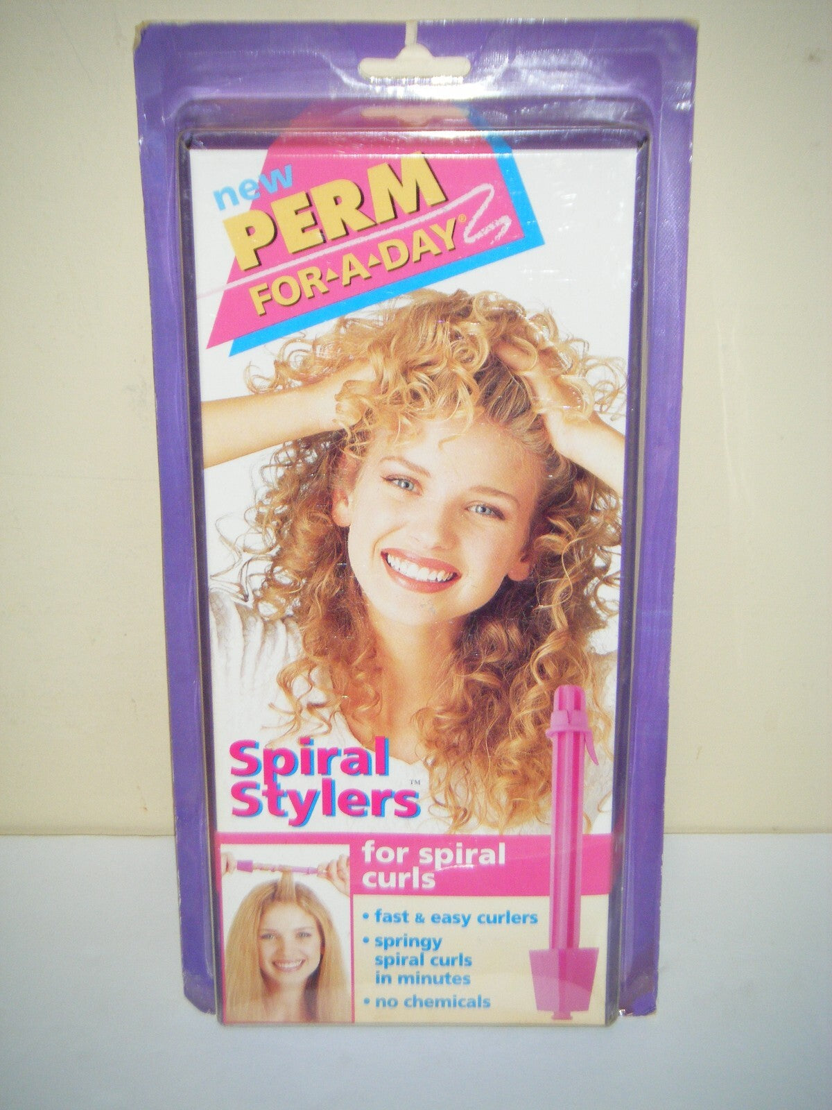 Vintage Nandi 2000 Perm for a Day Spiral Hair Styler - Hair Perm Solution