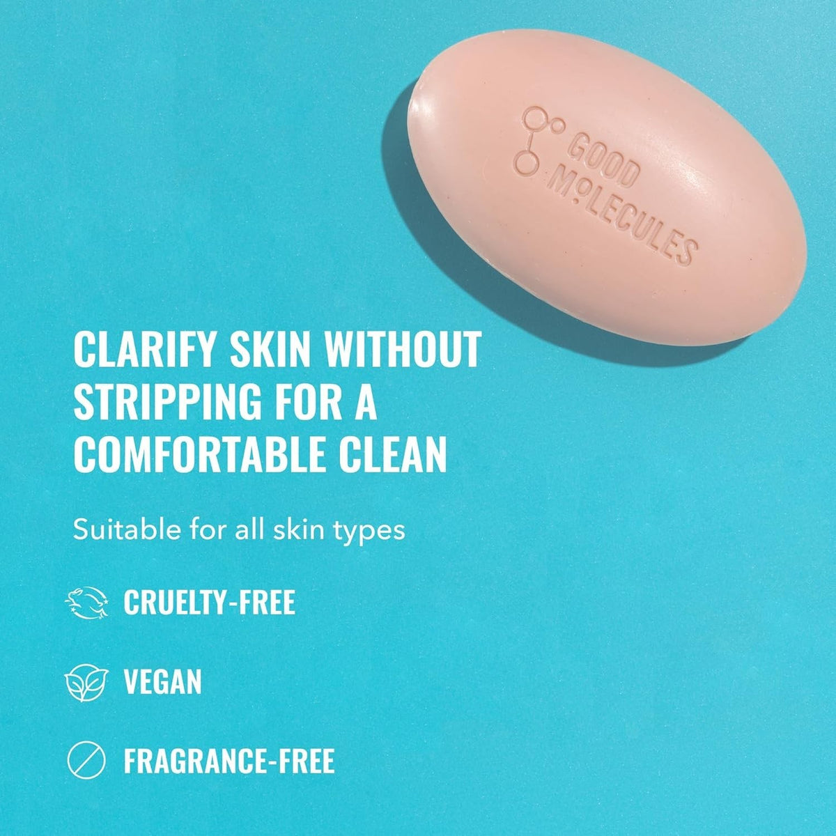 Soap-Free Facial Cleanser with Salicylic Acid - 3.15 Oz - Gentle, Detoxifying Bar for Oily & Acne-Prone Skin