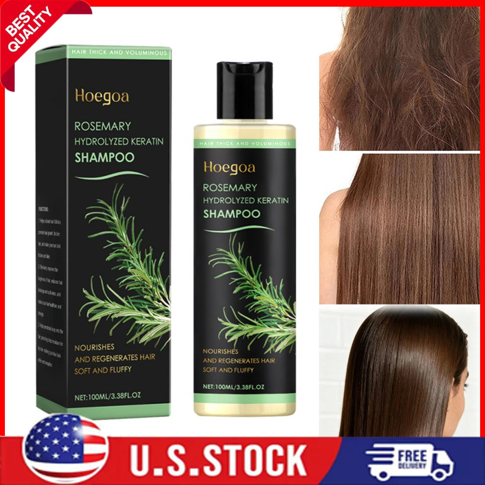 Rosemary Hair Growth Shampoo with Hydrolyzed Keratin for Thinning Hair - 100ML