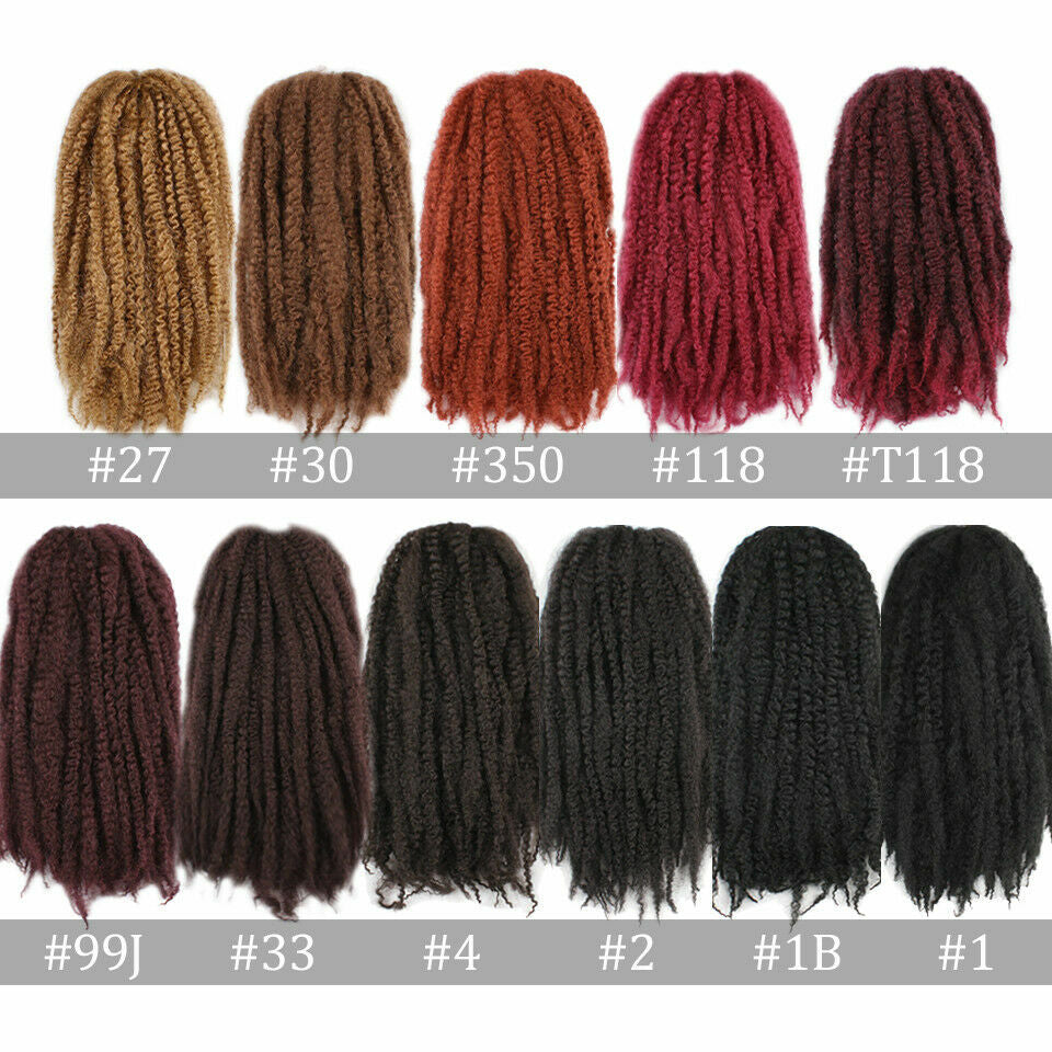 Kinky Twist Crochet Braiding Hair - Long Marley 18 Inch for Braids or Locs