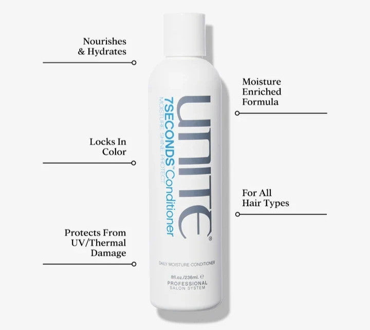 Unite 7 Seconds Shampoo & Conditioner Set with Leave-In Detangler - Hydrating Hair Care Gift Box