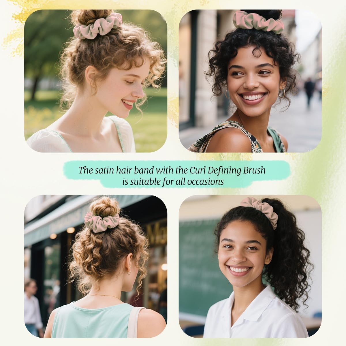 Curly Hair Brush with Boar Bristles for Defining & Detangling - Kazunark