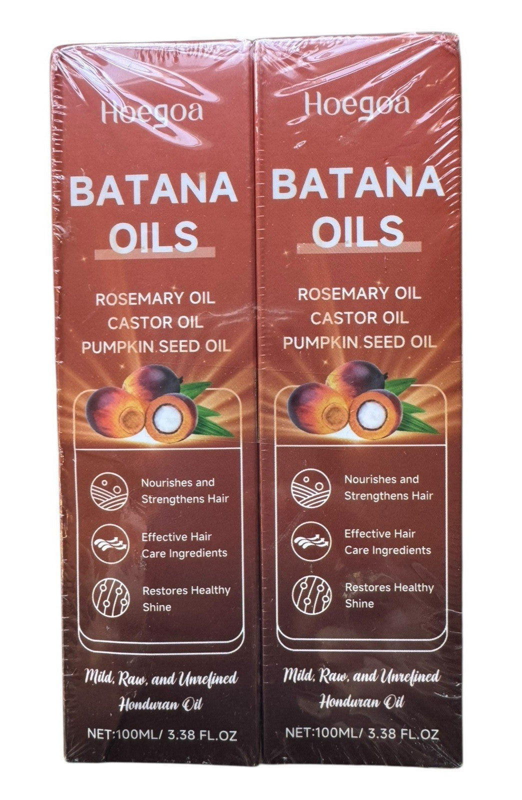 Hair Growth Oil - 2x 3.38 oz Raw & Unrefined Batana Oils for Hair Repair