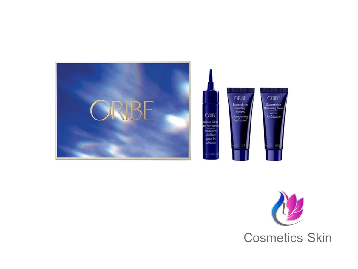 Oribe Supershine Radiance Hair Care Set - Hydrating Shampoo, Glossy Conditioner & Glass Hair Treatment