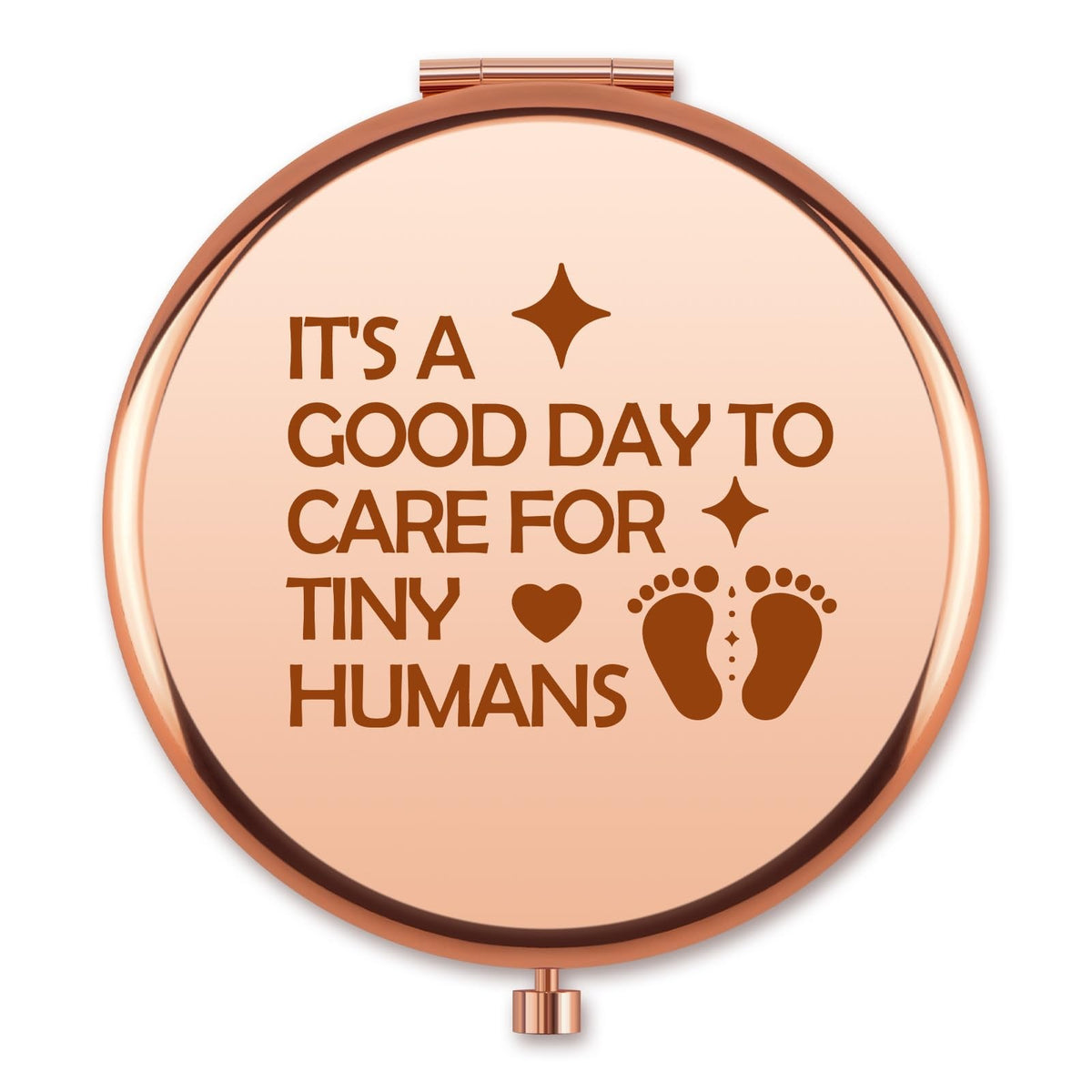 Teacher Appreciation Compact Mirror - Kindergarten & Daycare Gift for Women