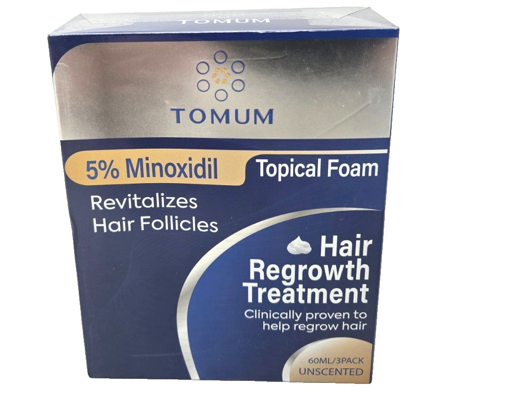 5% Minoxidil Foam Hair Regrowth Treatment, 2 fl oz (3 Pack)