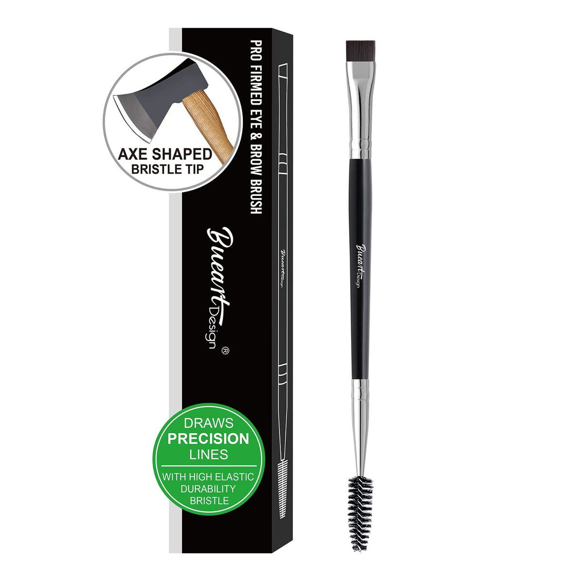 Dual Ended Flat Eyeliner & Brow Brush Spoolie – Precision Makeup Tool
