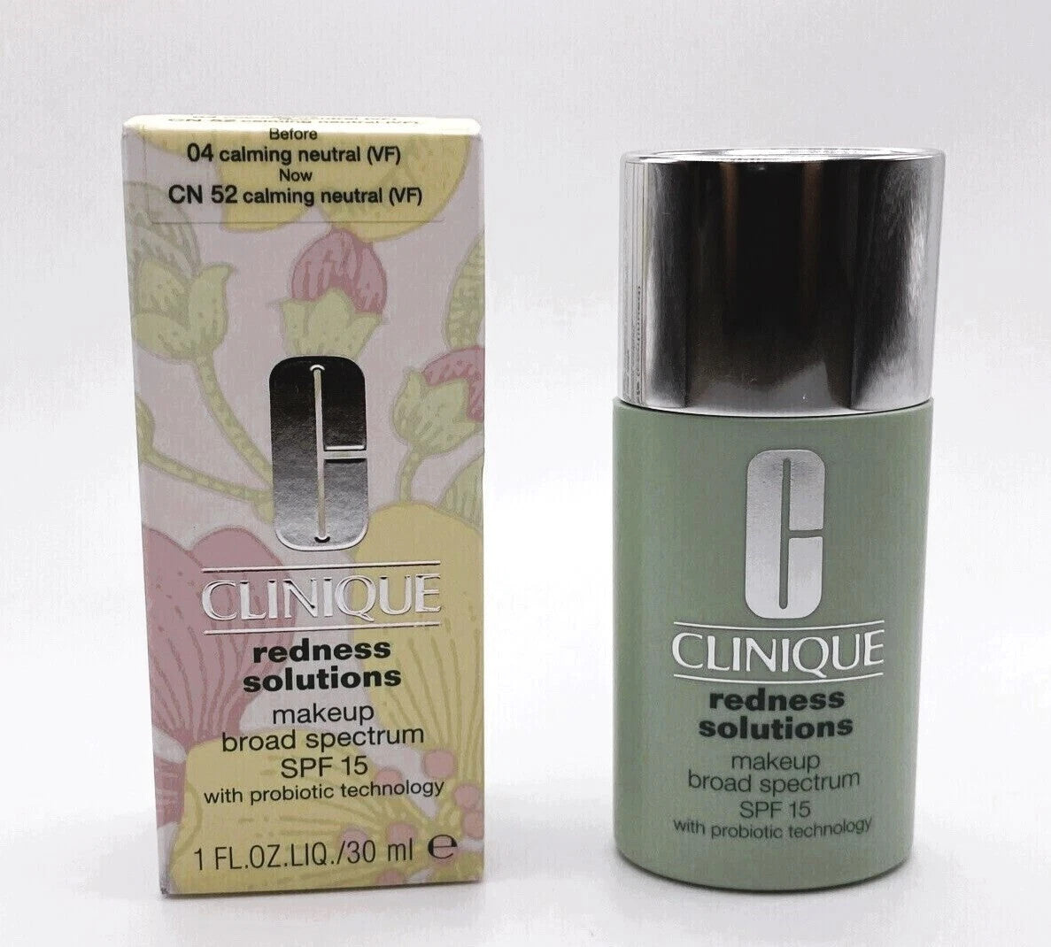 Clinique Redness Solutions Face Foundation SPF 15 - Calming, Oil-Free, Moderate Coverage