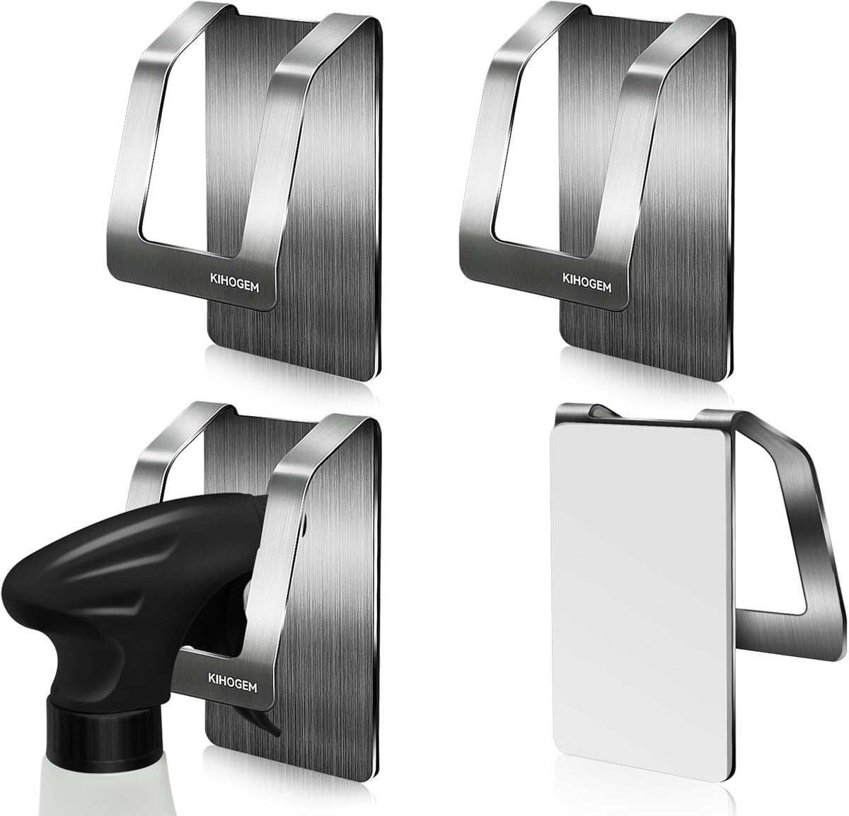 Rust-Resistant Wall Mount Spray Bottle Holder for Kitchen & Bathroom