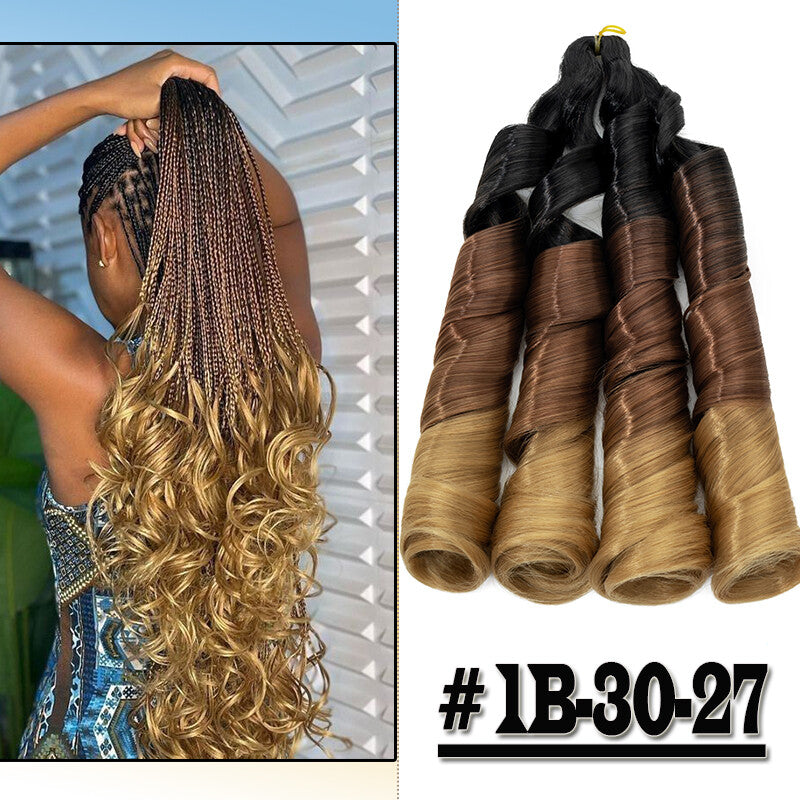 Curly Braiding Hair 24" Wave French Curls Synthetic Extensions