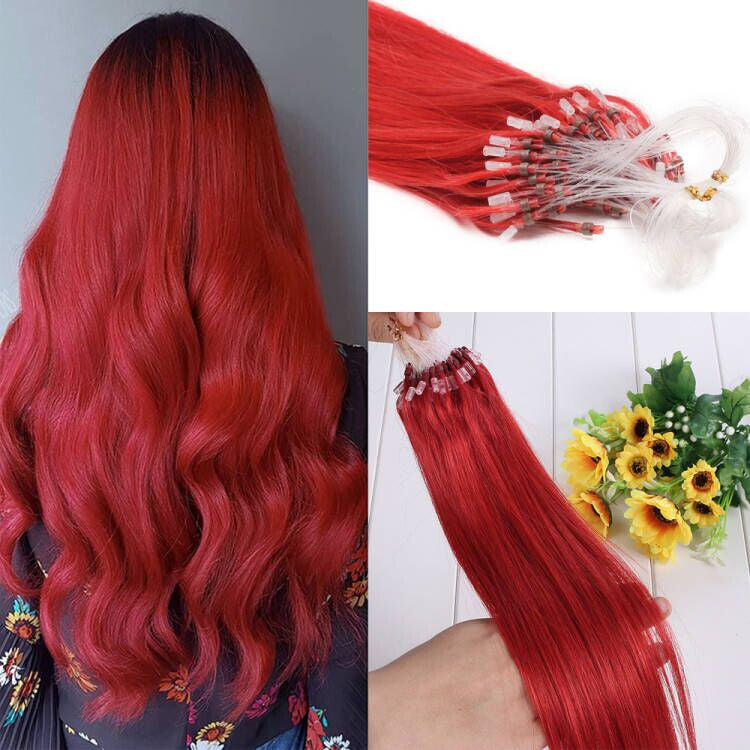 Micro Loop Hair Extensions - Real Human Hair Beads & Link Remy Russian Hair
