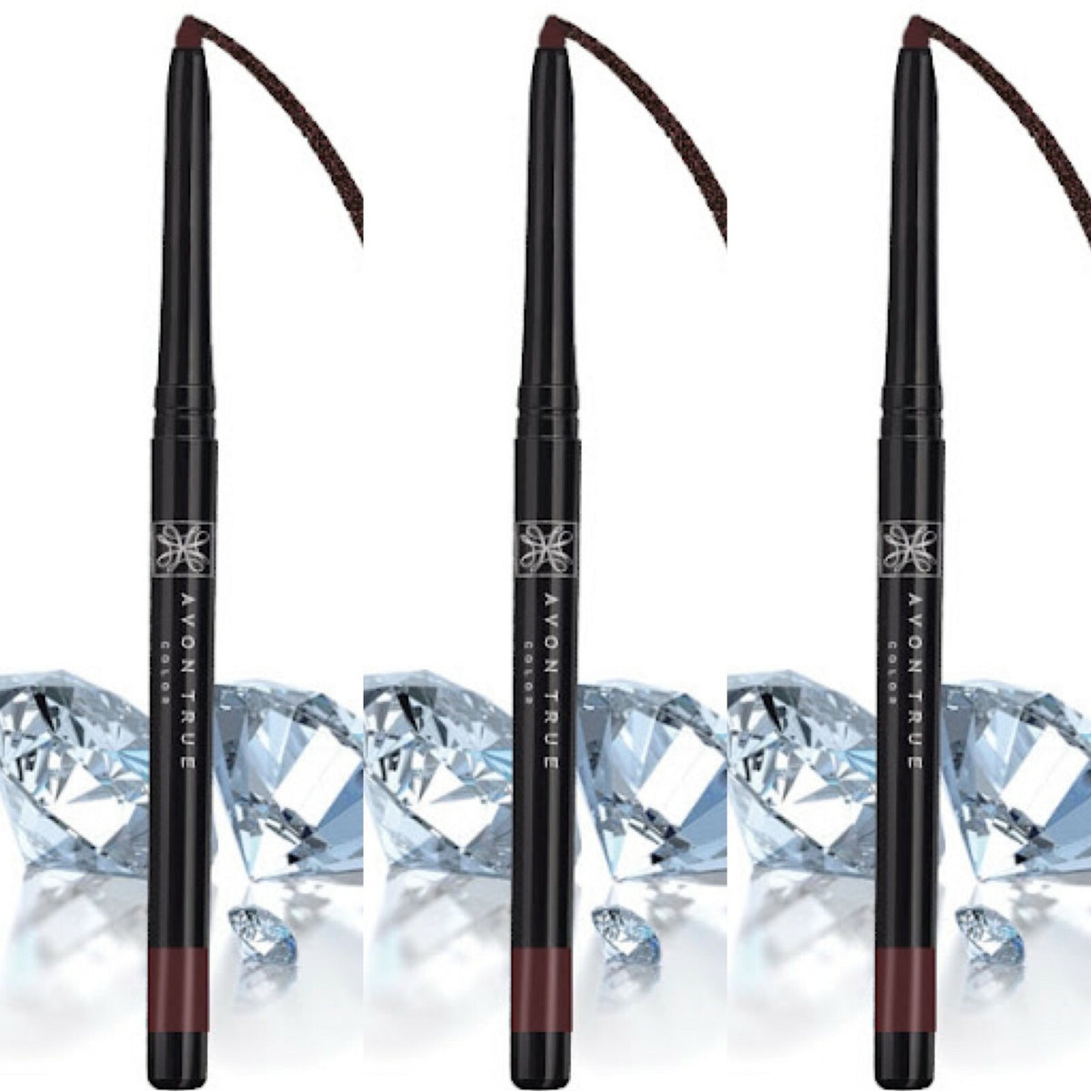 Set of 3 Eyeliner Pencils in Various Shades - Long-lasting, Smudge-proof, Precise Application