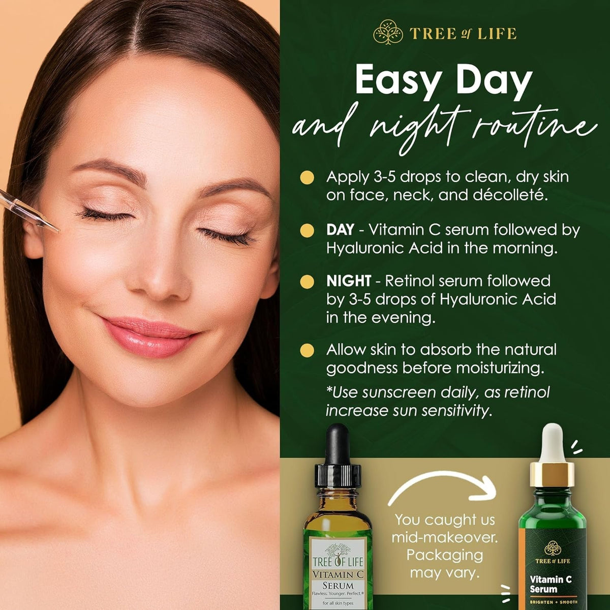 Brightening & Firming Skin Care Serum Trio - Hydrating Anti-Aging Set