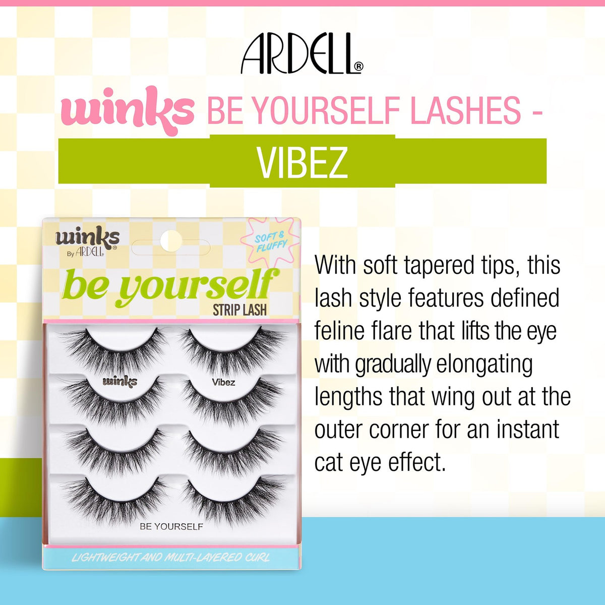 Ardell Winks Be Yourself Strip Lashes – Wish & Vibez, Soft Black