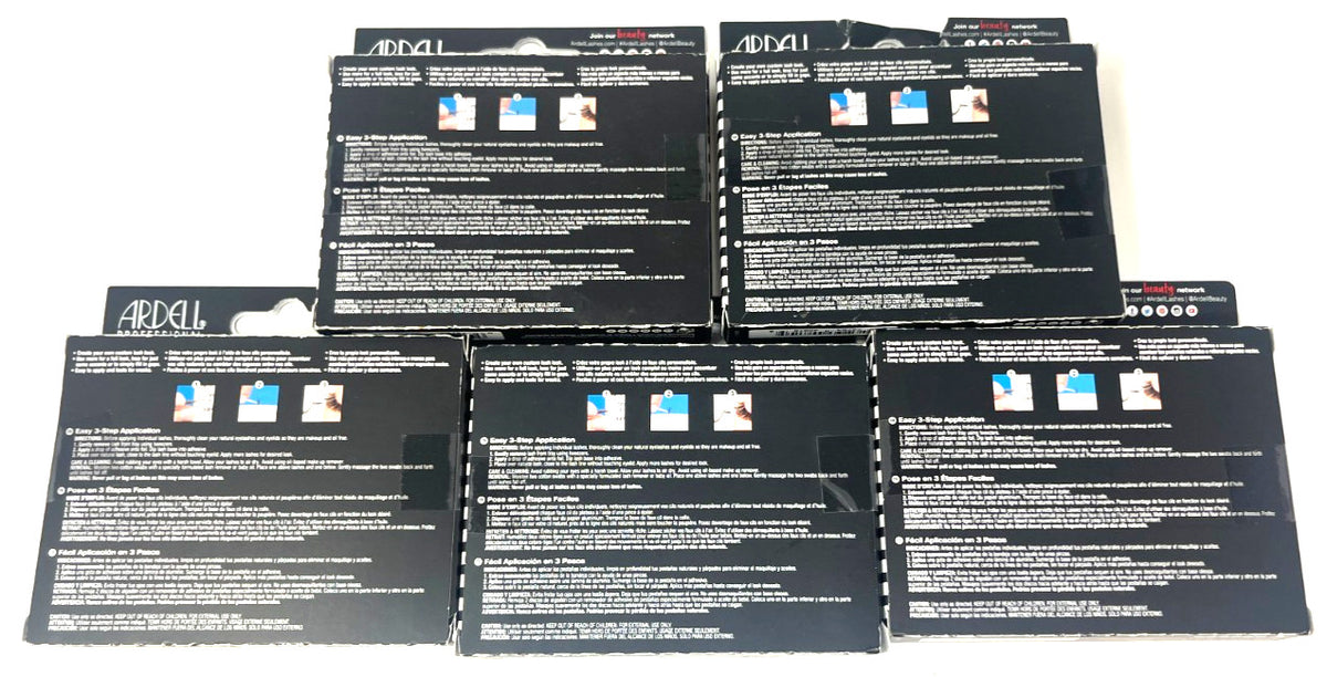 Knot-Free False Eyelash Flares - Medium Black, Pack of 5