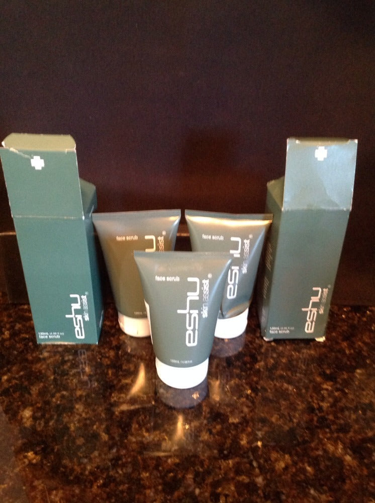 Face Scrub with Walnut Shell & Eucalyptus - 4.06 oz Each, Set of 3