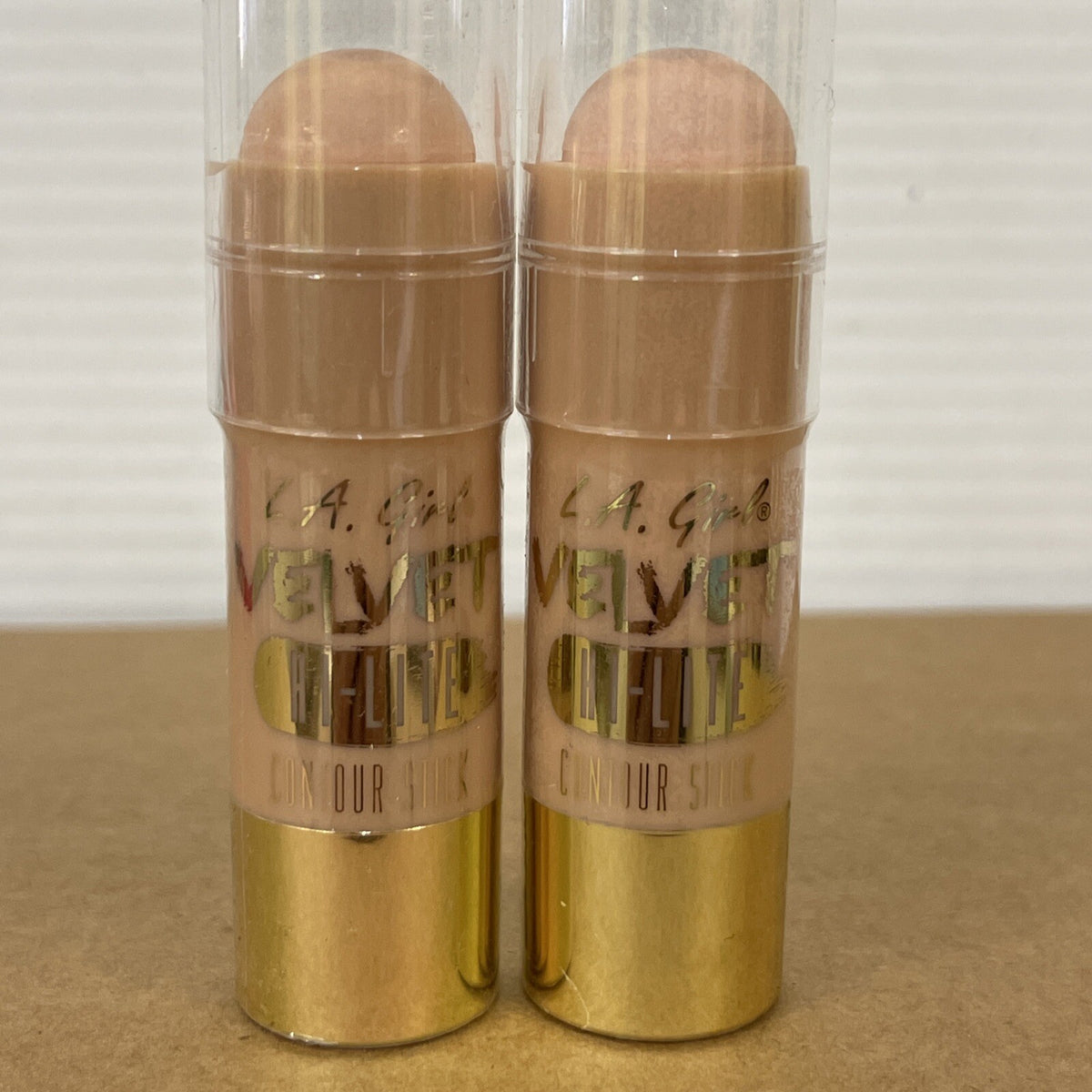 LA Girl Velvet Contour Stick Long-Lasting Highlighter GCS583 Cashmere - Set of 2