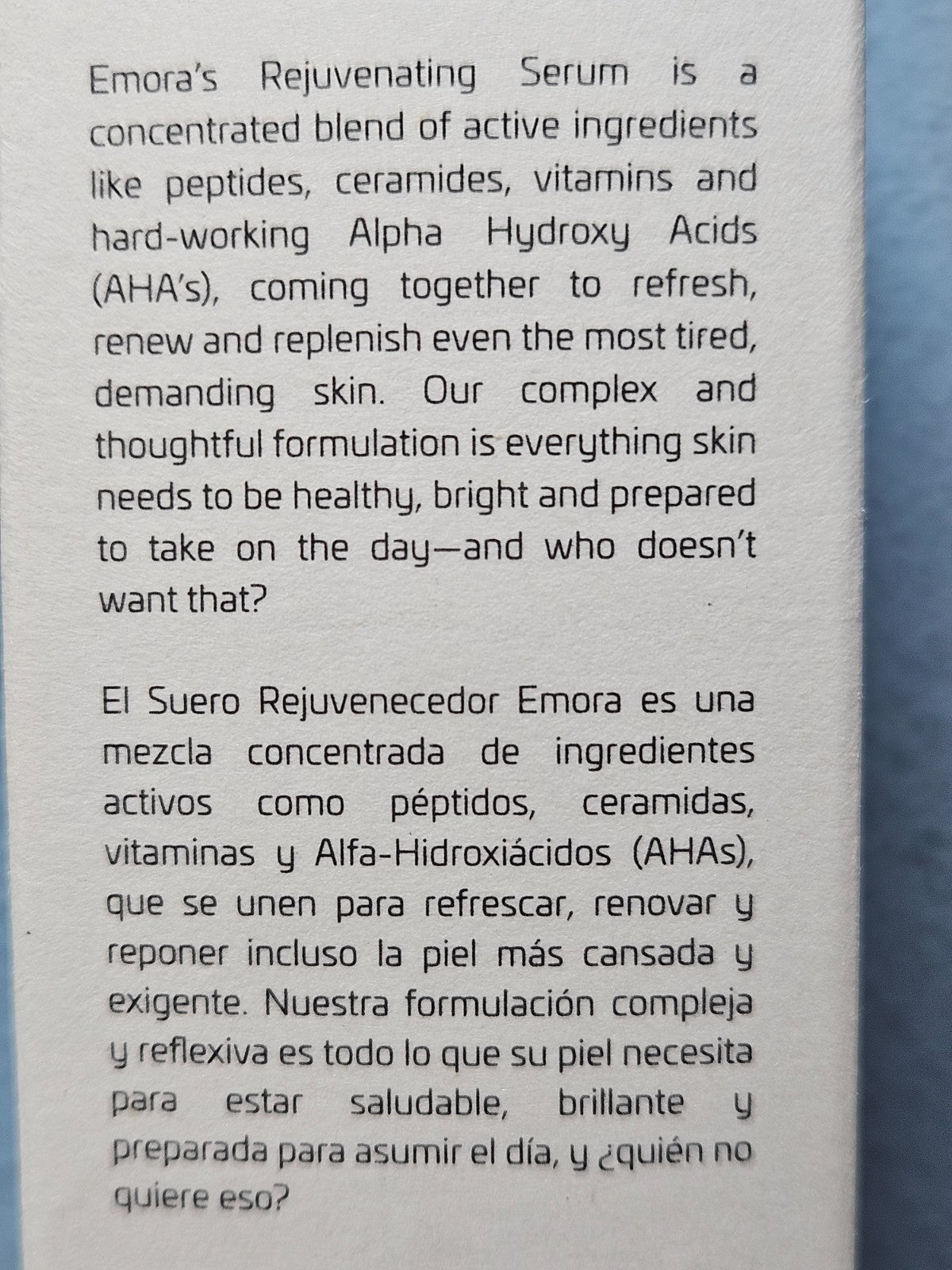 Activz Emora Daily Essentials Rejuvenating Serum 2.2 fl. oz - New Exp