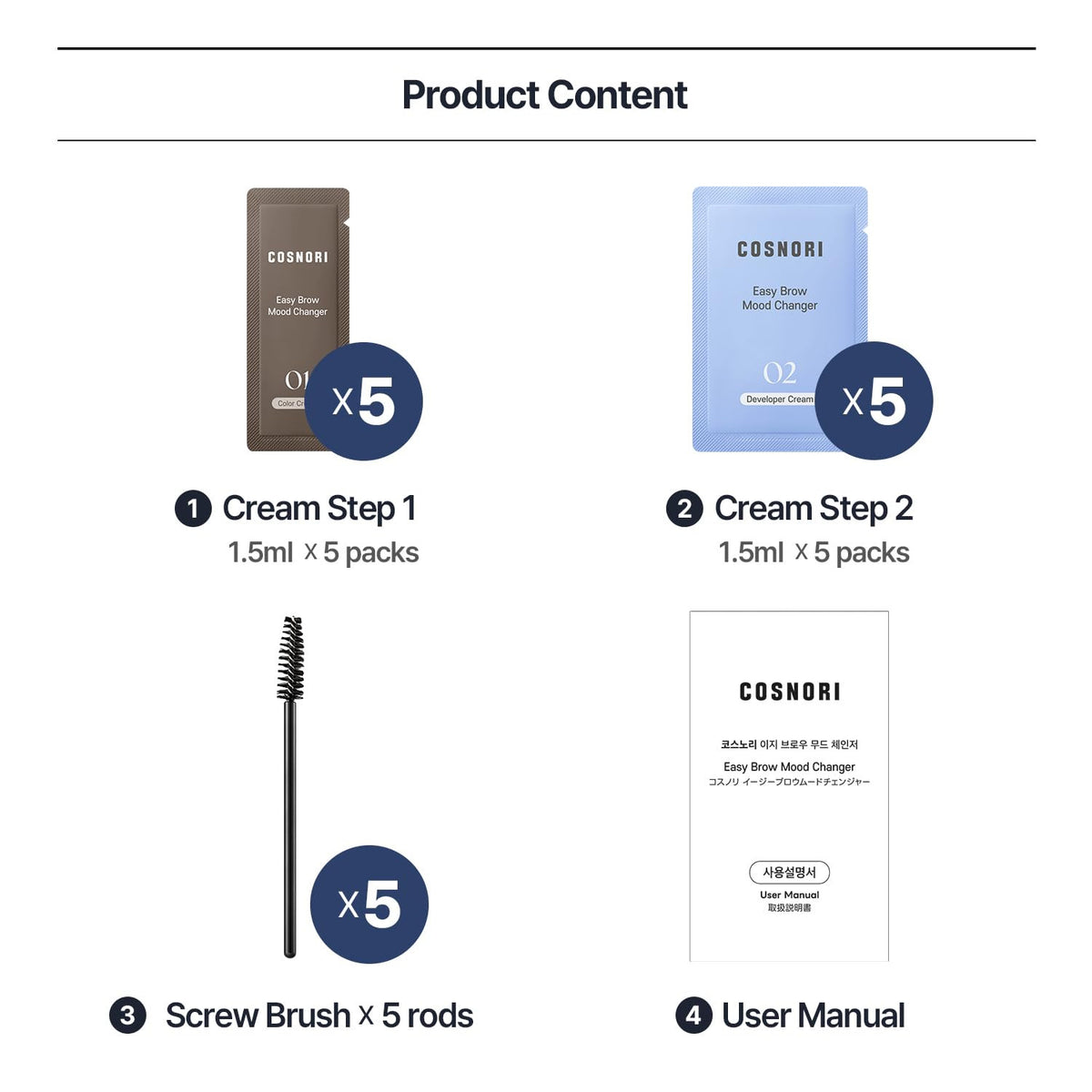 Brow Tinting Kit with Soft Ash Brown Shade for Natural Look - Easy At-Home Application