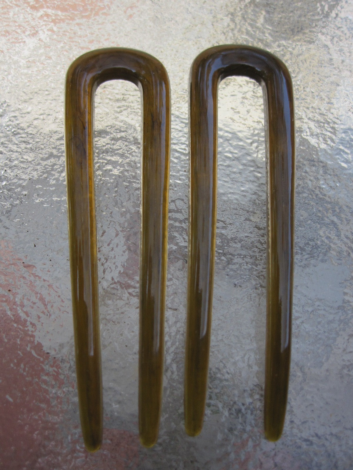 Set of 2 Chignon Hair Pins Faux Shell 3 1/4" Good Days USA Choice 4