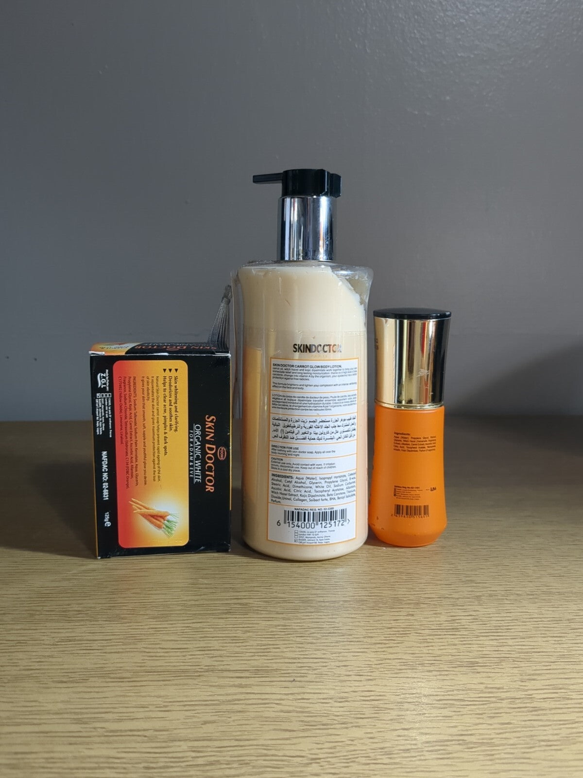 Carrot Glow Body Lotion Serum & Soap Set - Lightening, 400ml