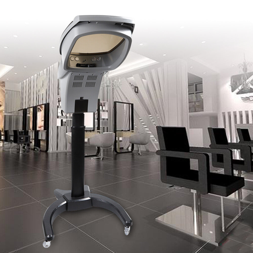 Professional Hair Steamer with Rolling Stand & 7 Color LED Light - Salon Spa Equipment