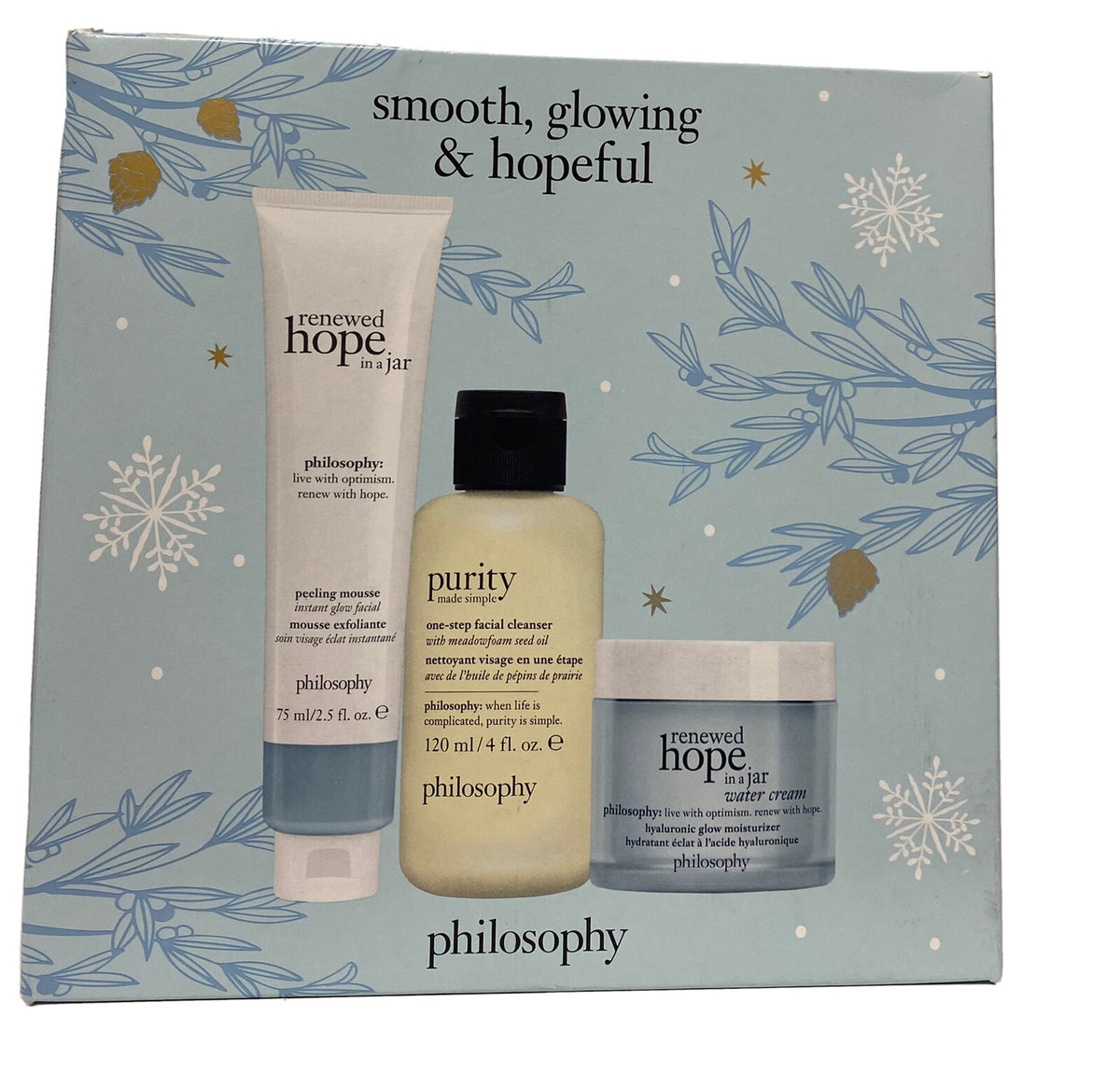 Philosophy Skincare Set - Hope in a Jar Water Cream & Peeling Mousse Gift Set