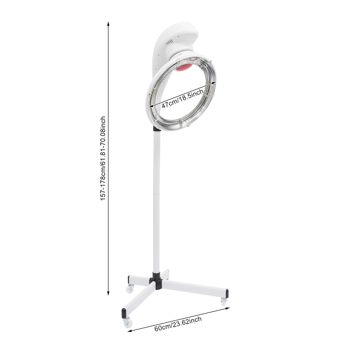 Adjustable Professional Salon Infrared Hair Dryer with Wheels