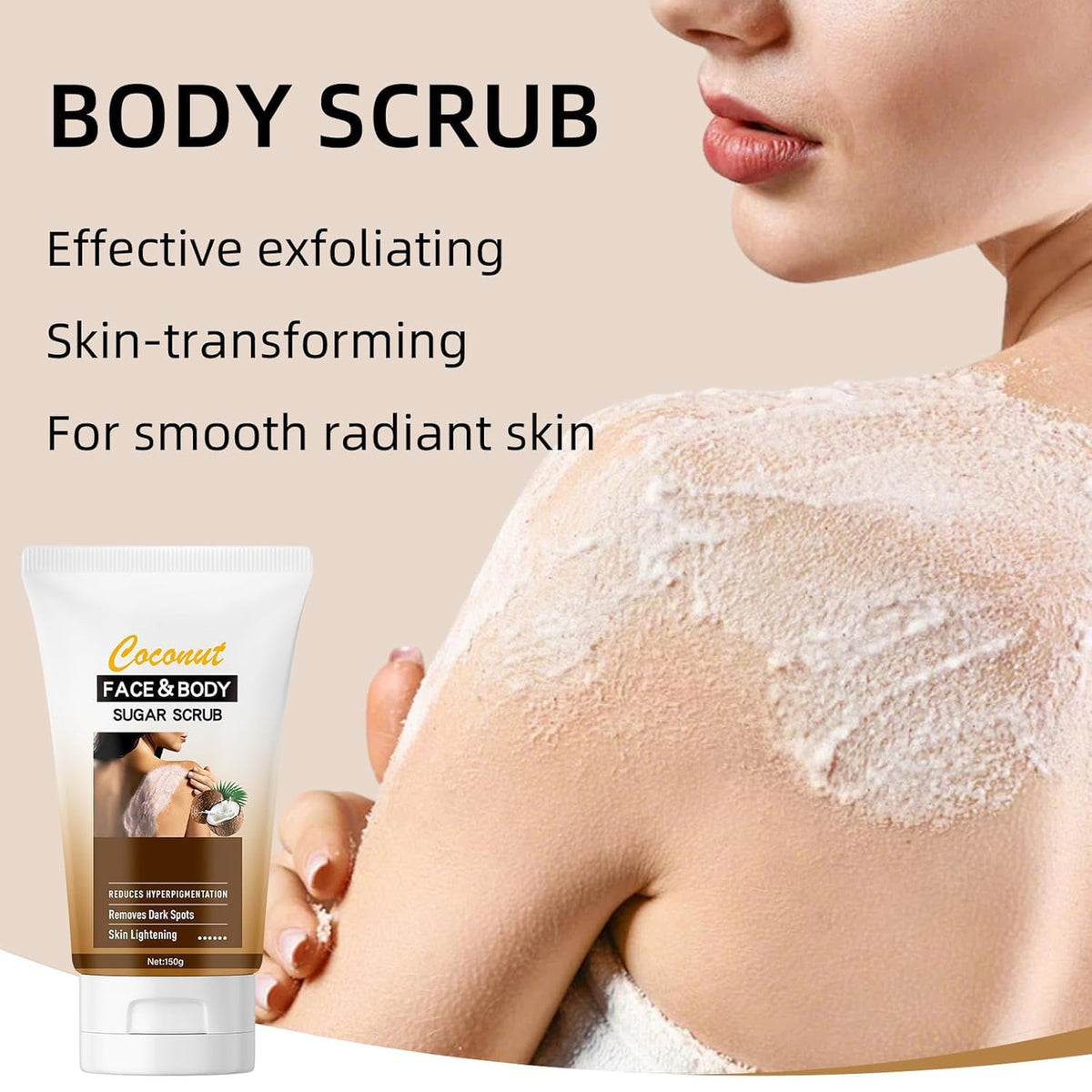 KP Bump Eraser Face and Body Scrub Exfoliating Enzyme Moisturizer for