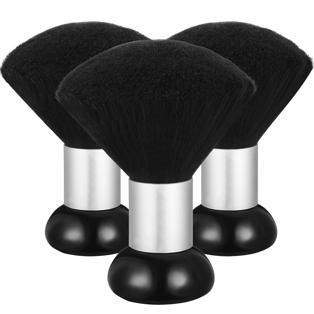 Barber Neck Duster Brush Set for Hair Cutting & Cleaning - Soft Synthetic Bristles