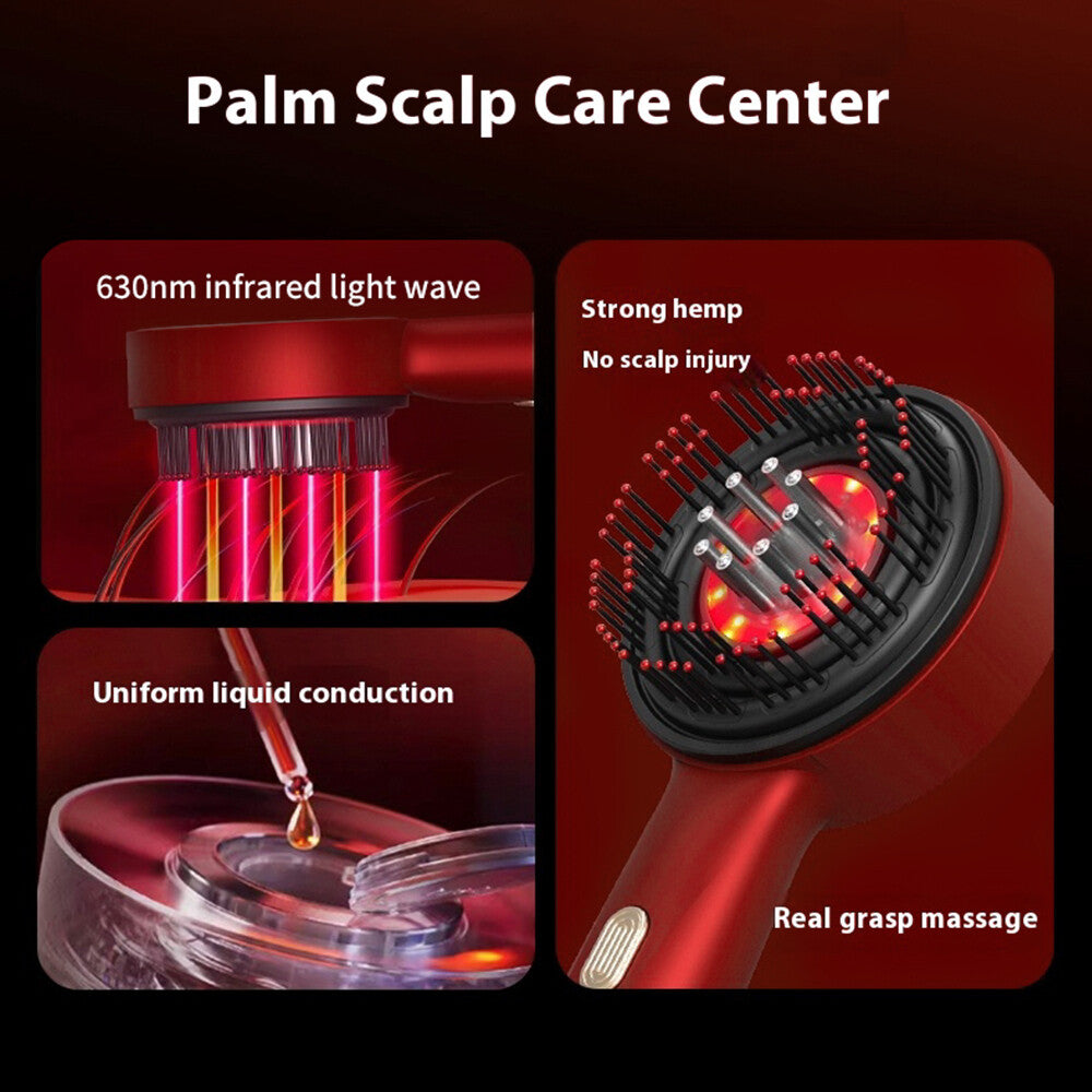 Red Light Scalp Massage Comb with Hair Growth Care