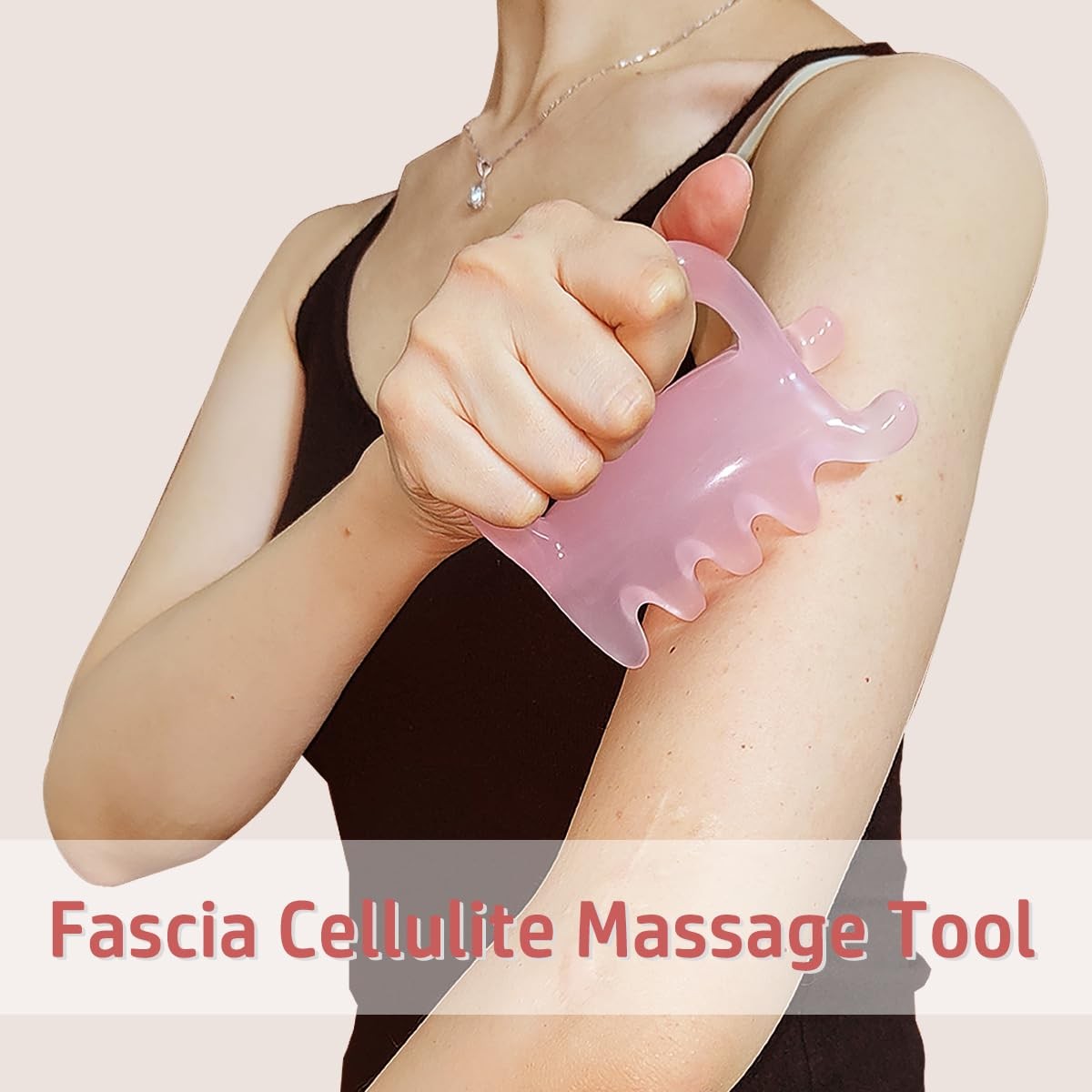 Large Fascia Massage Blaster Tool for Cellulite & Myofascial Release - Pink