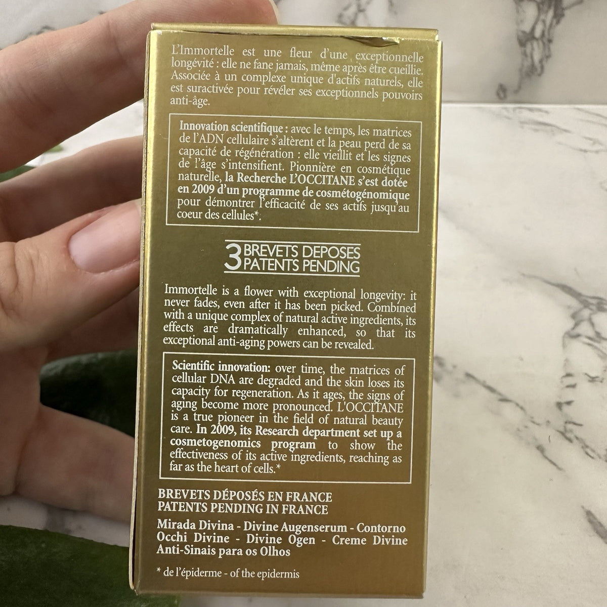 Immortelle Divine Eye Cream Balm - Anti-Aging, Hydrating, 15ml