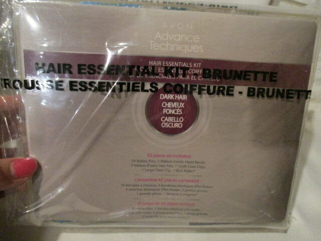 AVON Hair Essentials Kit 62 Pieces For Dark 5 Elastic Ties/3 sm Claws
