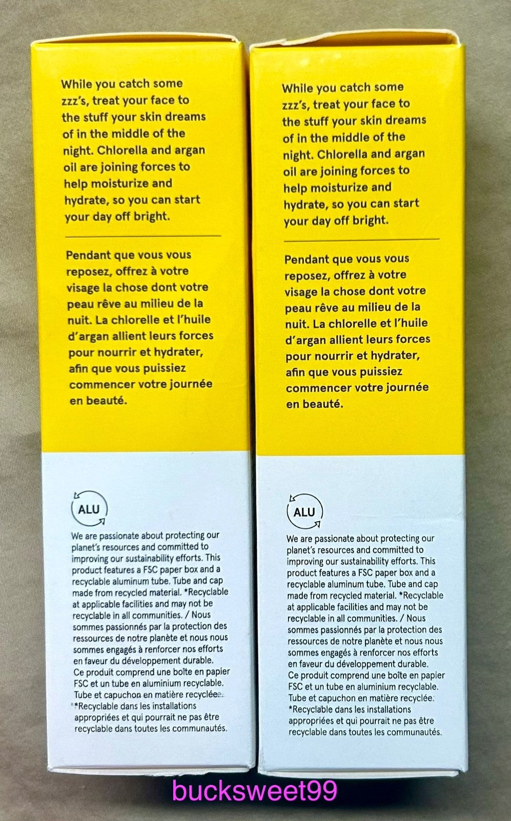 Acure Brightening Night Cream 1.7 oz Sealed Tubes - 2 Pack