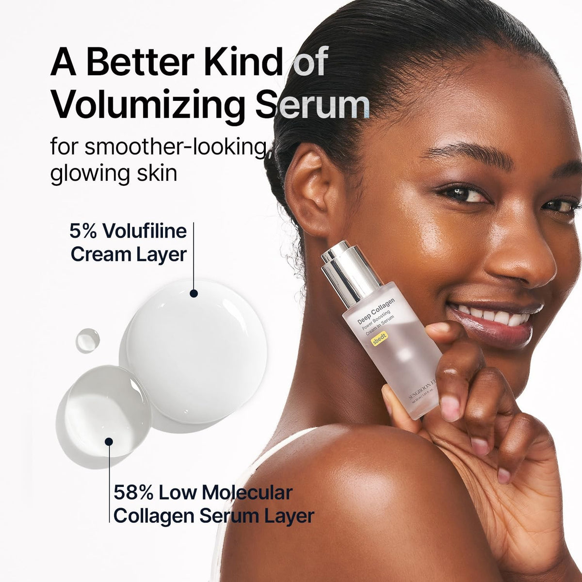 Deep Collagen Serum with Niacinamide & Volufiline - Hydrating Korean Skincare