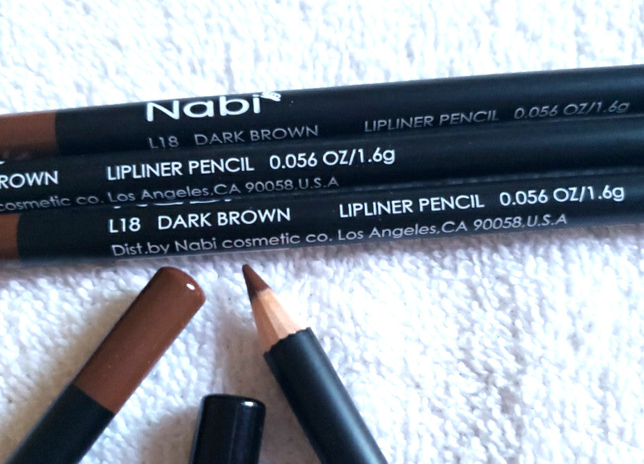 Dark Brown Lipliner Pencil Set - Long-lasting, Creamy, Precise Application