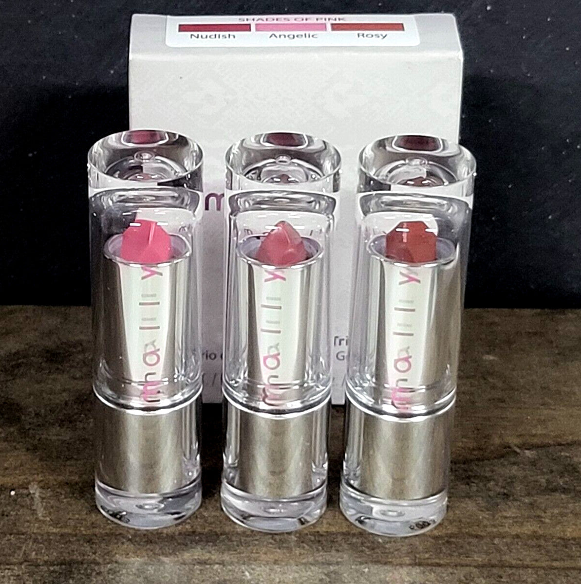 Full Size Lipstick Set - Mally Beauty H3 Gel Lipstick in Angelic Rosy Nudish Shades