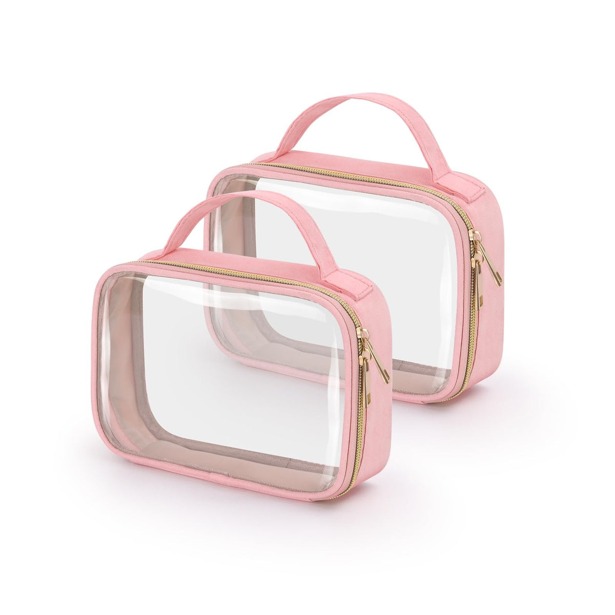 TSA Approved Clear Toiletry Bag 2 Pack Travel Organizer with Handles